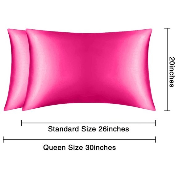 Oussum Silk Soft and Comfortable Pillow Case Cover for Hair and Skin Set of 2 - Picture 8 of 11